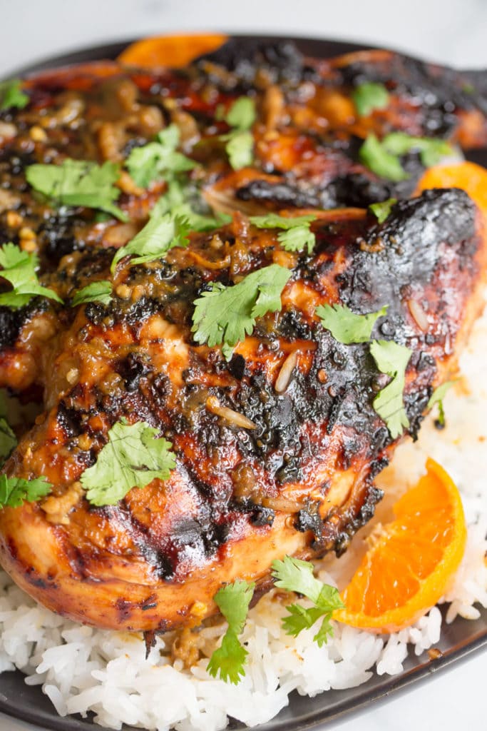Grilled Asian Orange Chicken Wholesomelicious