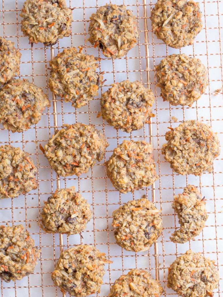 Healthy Carrot Cake Breakfast Cookies Wholesomelicious