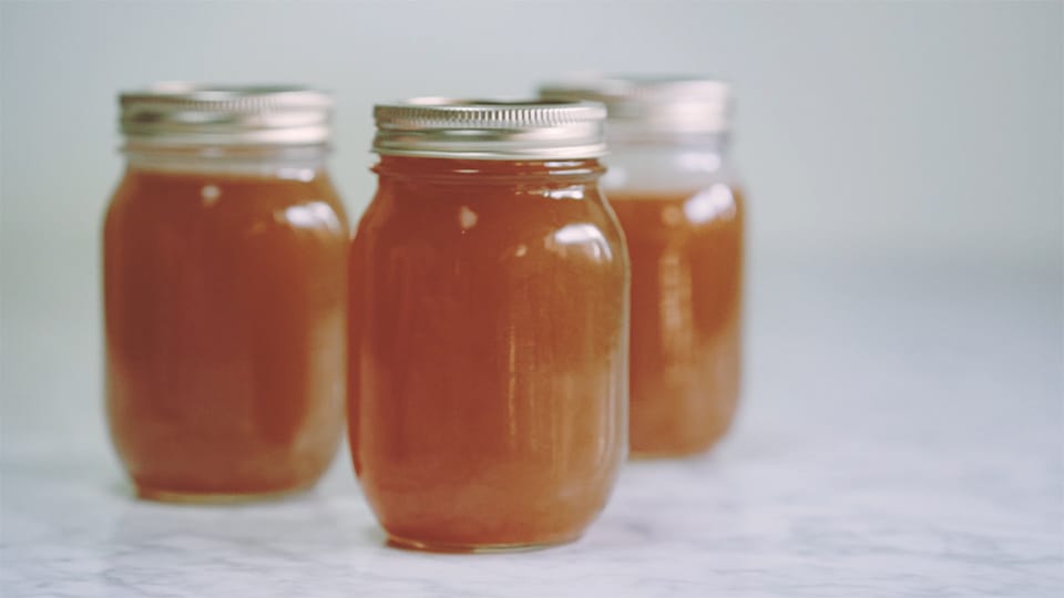 Slow Cooker Beef Bone Broth - Wholesomelicious