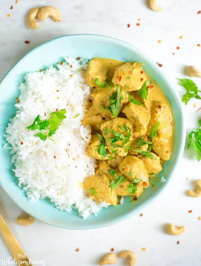 Slow Cooker Chicken Korma with Coconut Milk - Wholesomelicious
